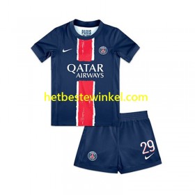 Paris Saint Germain Bradley Barcola 29 Voetbalshirts Kind Thuis 2024-25